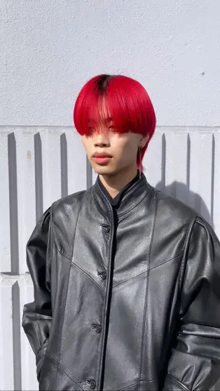 カラー 乾かしただけで艶髪✨ 縮毛矯正天王寺はやとのヘアスタイル