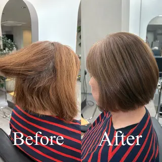 ショート カラー パーマ qumu 横浜所属・神永🌿ショート/ ボブ/髪質改善/横浜のヘアスタイル