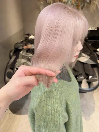 ミディアム カラー Aster れおんのヘアスタイル