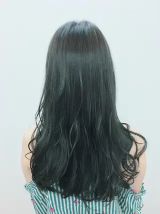 ロング カラー 菅沼 まみのヘアスタイル