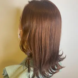 セミロング カラー amon H&D 古船場店 髪質改善美容室所属・小倉/メンズ/ パーマ/下田亮斗のヘアスタイル