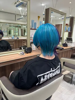 ショート カラー Re:st所属・Miyavi/カラー ショートボブのヘアスタイル