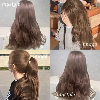 ロング カラー 韓国ヘア🇰🇷透明 感カラー/yui💞のヘアスタイル