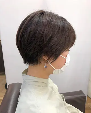 ショート ヤナギウチ エリカのヘアスタイル