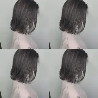 ミディアム カラー 袴田 伊代のヘアスタイル