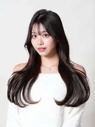 ロング ‪✝︎カラーモデル 募集/フウカ‪✝︎のヘアスタイル