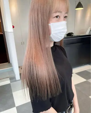 ロング カラー 池田 なな美のヘアスタイル