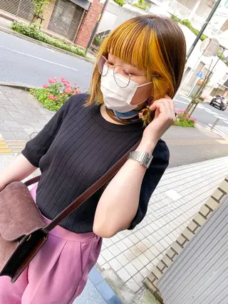 ショート カラー 韓国風デザイン 💐MIZUKI💐のヘアスタイル