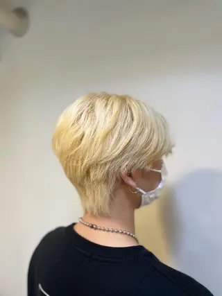 ミディアム カラー メンズ 小野 康生のヘアスタイル