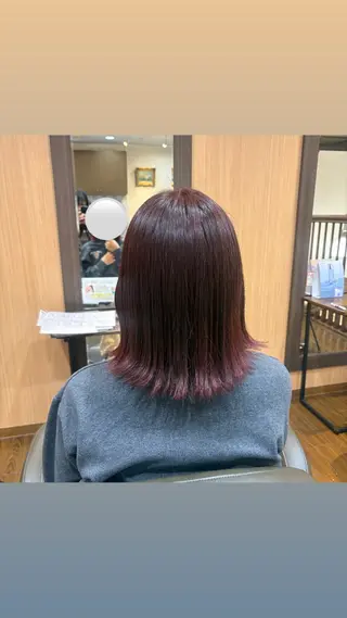 ミディアム MOLLASALON 浅香山店所属・MOLLA 辻のヘアスタイル