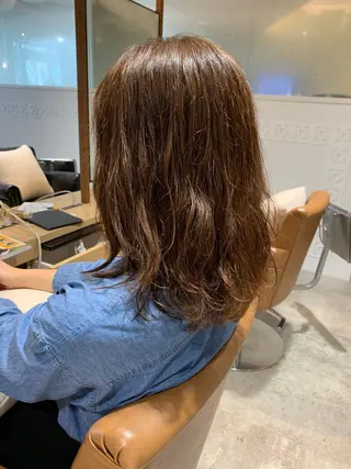 セミロング パーマ 中島 直哉のヘアスタイル