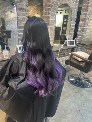 ロング カラー ACROあべの店所属・艶カラー/インナー /グラデ/大西小百合のヘアスタイル