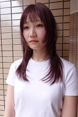セミロング カラー sakura🌸 レイヤー/nelkeのヘアスタイル