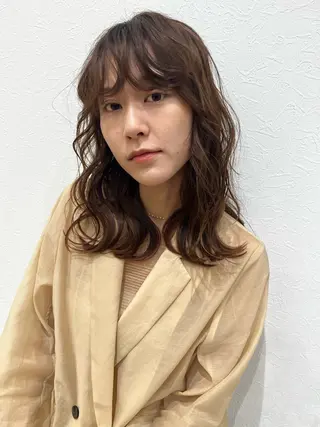 ミディアム カラー 副店長 💐MIZUKI💐のヘアスタイル