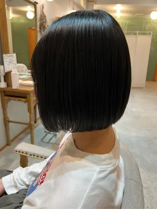 ショート ぱつボブ/ ショート/YUKIのヘアスタイル