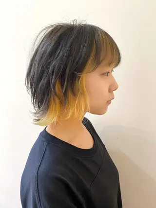 ショート カラー 服部 樹季のヘアスタイル