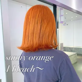 ミディアム カラー 🍒暖色✖️レイヤー ／Haruna🍒のヘアスタイル