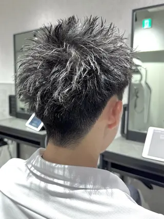 ショート パーマ メンズ スパイキーショート パーマ🔥ritaのヘアスタイル