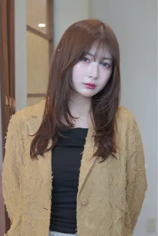 セミロング 平居 舞白のヘアスタイル