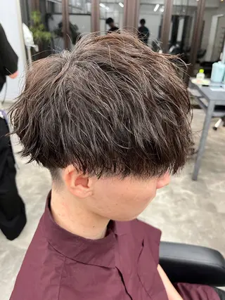 カラー パーマ メンズ ⚡️メンズ/波巻き/ 片岡篤宣/水戸⚡️のヘアスタイル