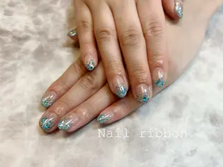 ネイル ネイルリボン 笠井のネイルデザイン