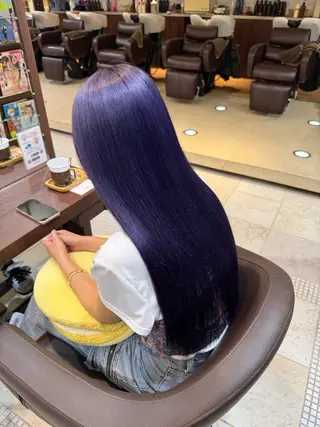ロング カラー 池田/凛 ハイトーンカラー🫧のヘアスタイル