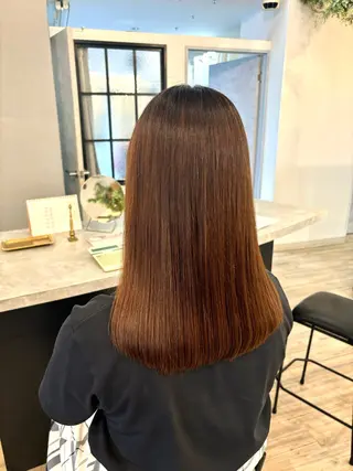 セミロング パーマ VISAGE ba.sk 金子詩帆のヘアスタイル