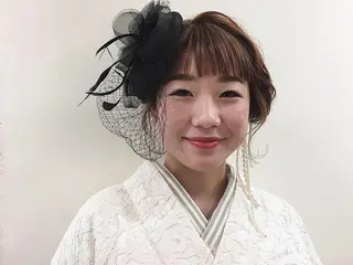 ミディアム カラー ヘアアレンジ la fith所属・rico_by ヘアとアイブロウのヘアスタイル