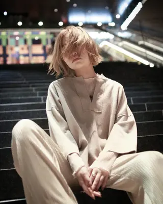 ミディアム カラー Roji 米田 真一のヘアスタイル