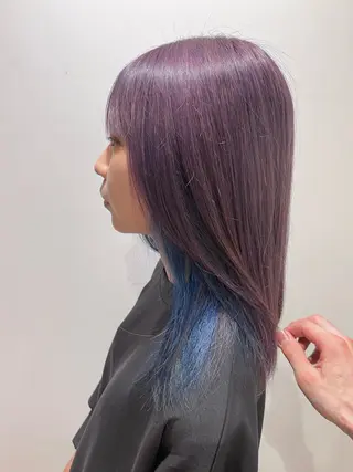 セミロング カラー dogstar小林諒 レイヤー/パーマのヘアスタイル