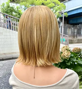 ミディアム mEg hair creation 新川崎所属・カラー/塚原里沙 川崎のヘアスタイル