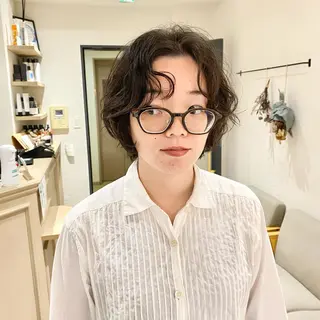 ショート パーマ パーマ特化 フシキサトシのヘアスタイル