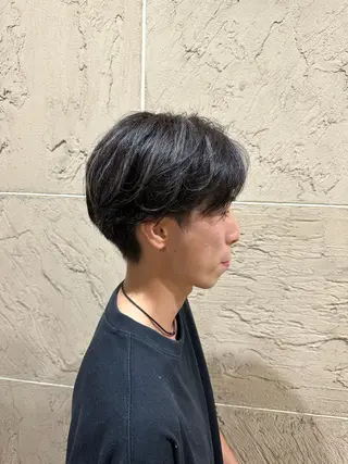 ショート カラー パーマ メンズ 溜 一太のヘアスタイル