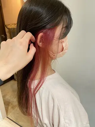 ロング Null 表参道所属・岩下昂世/ ハイトーン/デザインのヘアスタイル