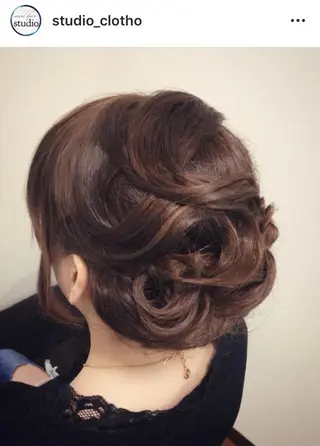 ヘアアレンジ 京都.祇園セットサロン:スタジオ ヒロ【Studio hiro】所属・ヒロ(hiro) •スタジオヒロのヘアスタイル