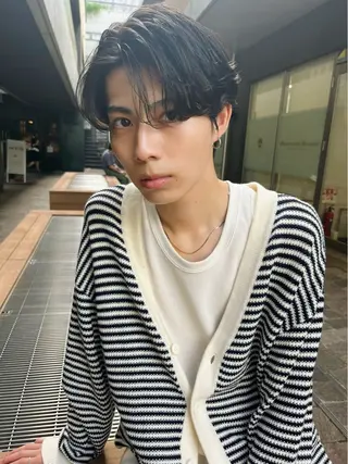 メンズ メンズ🍃ナチュラル 韓国風ヘアRENのヘアスタイル