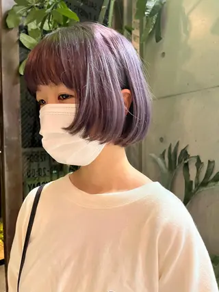 ショート ボブ/ベージュ/ パーマ🪿近森ゆいのヘアスタイル