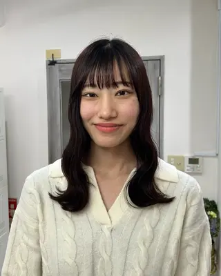 セミロング 寺川留以 /カットモデル募集中のヘアスタイル