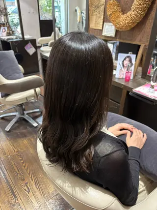 ロング カットモデル/ 松浦愛莉のヘアスタイル