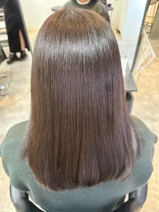 セミロング カラー ✂️無料カットモデル ✂️佐々木悠月のヘアスタイル