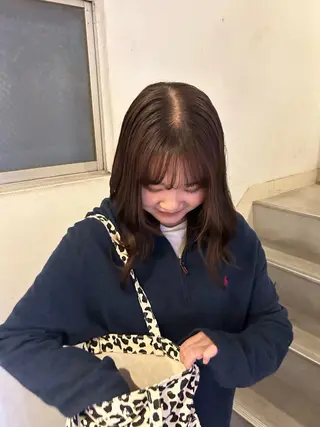 ミディアム カラー 愛結 暖色カラー🎀🩰のヘアスタイル