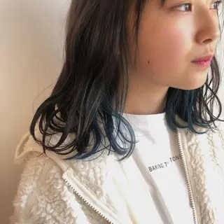 ミディアム カラー ヤマモト マイのヘアスタイル