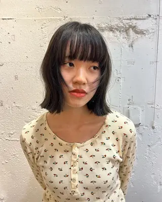 ミディアム カラー パーマ ヘアアレンジ メンズ キッズ ✴︎UNU ✴︎モエカのヘアスタイル