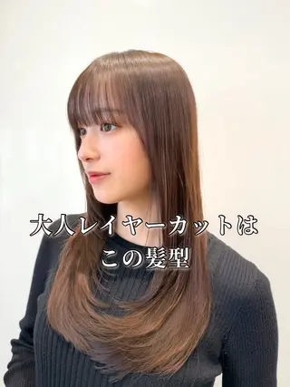 ロング カラー 石戸谷　海斗/韓国 レイヤー/艶カラーのヘアスタイル