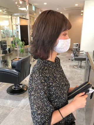 ミディアム キノシタ ナオユキのヘアスタイル
