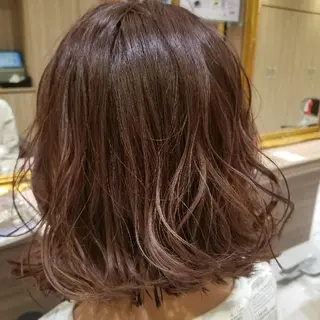 ミディアム Ash 店長　山下達也のヘアスタイル