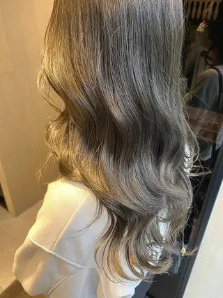 セミロング カラー ヘアアレンジ アンククロス渋谷【ANKH CROSS】所属・韓国ヘア┊︎レイヤー ┊︎haruka🌙のヘアスタイル