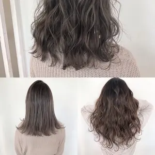 セミロング カラー ヘアアレンジ 榎園 由美のヘアスタイル