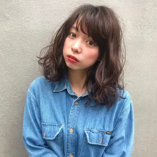 セミロング カラー ヘアアレンジ 垢抜け案内人 鈴木聖矢✂️のヘアスタイル