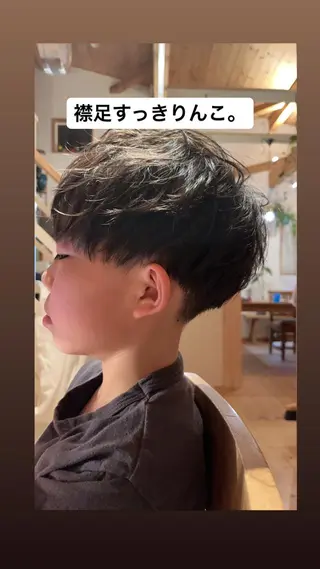 メンズ キッズ ロイヤルスイート所属・眞壁 華子のヘアスタイル